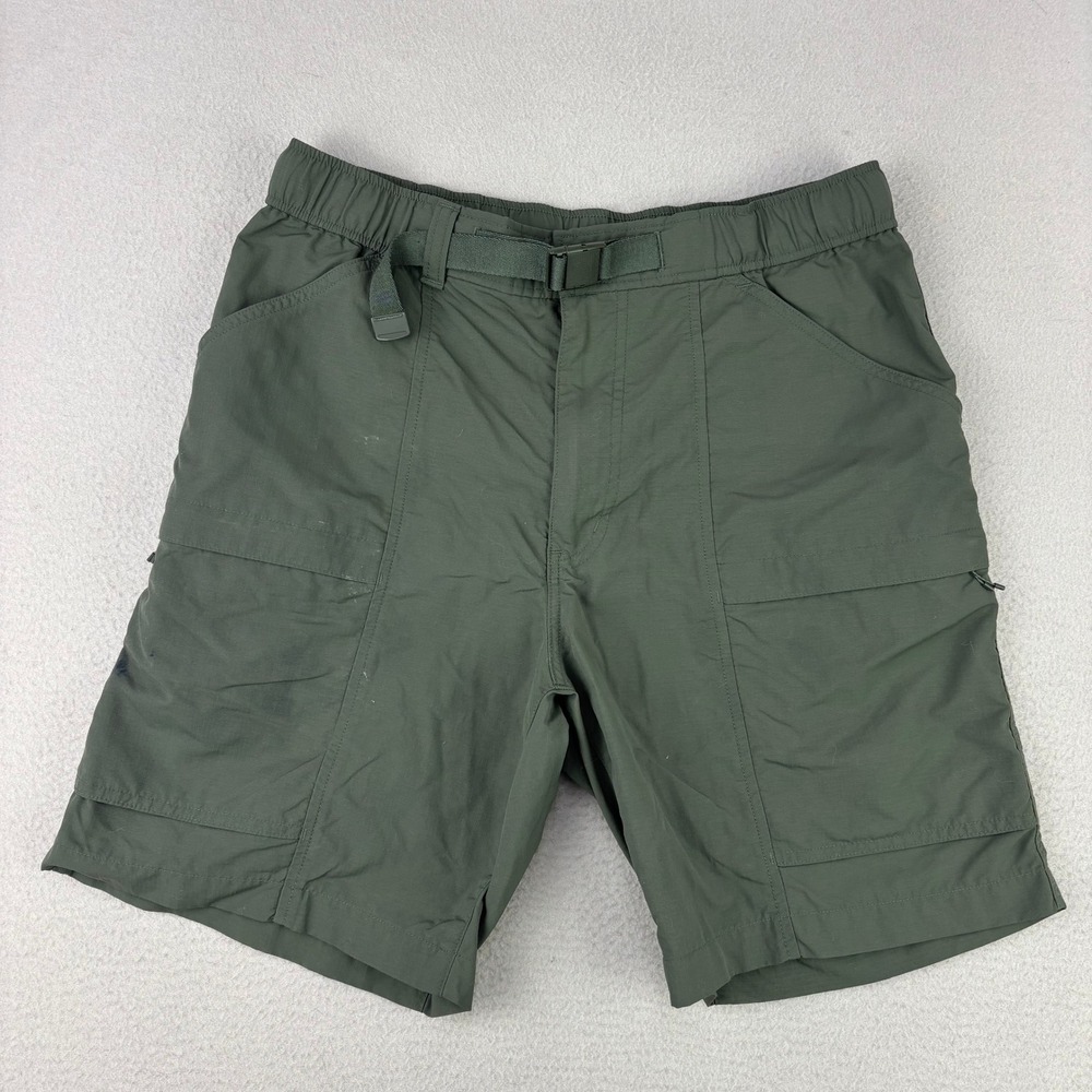 Uniqlo Geared‎ Utility Shorts Mens Small Green Gorpcore Nylon Ripstop Hiking